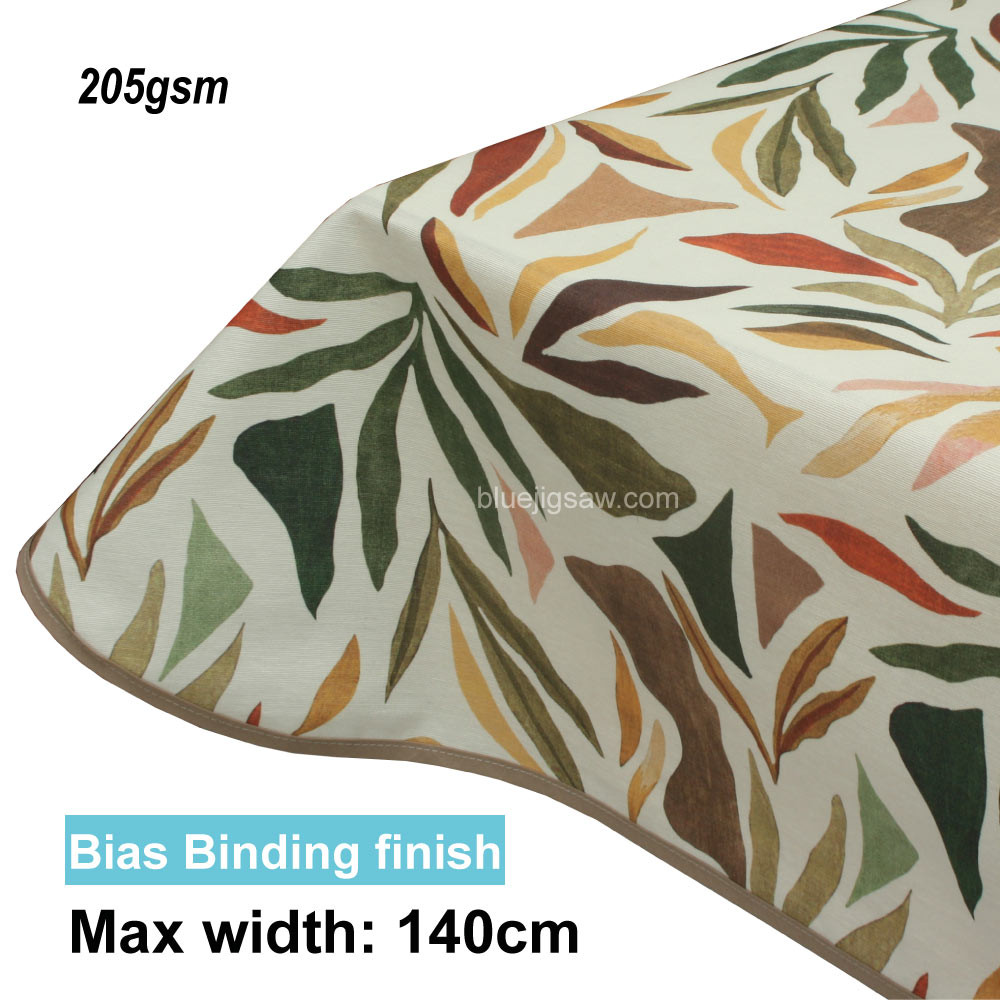 Acrylic Coated Tablecloth with Bias Binding