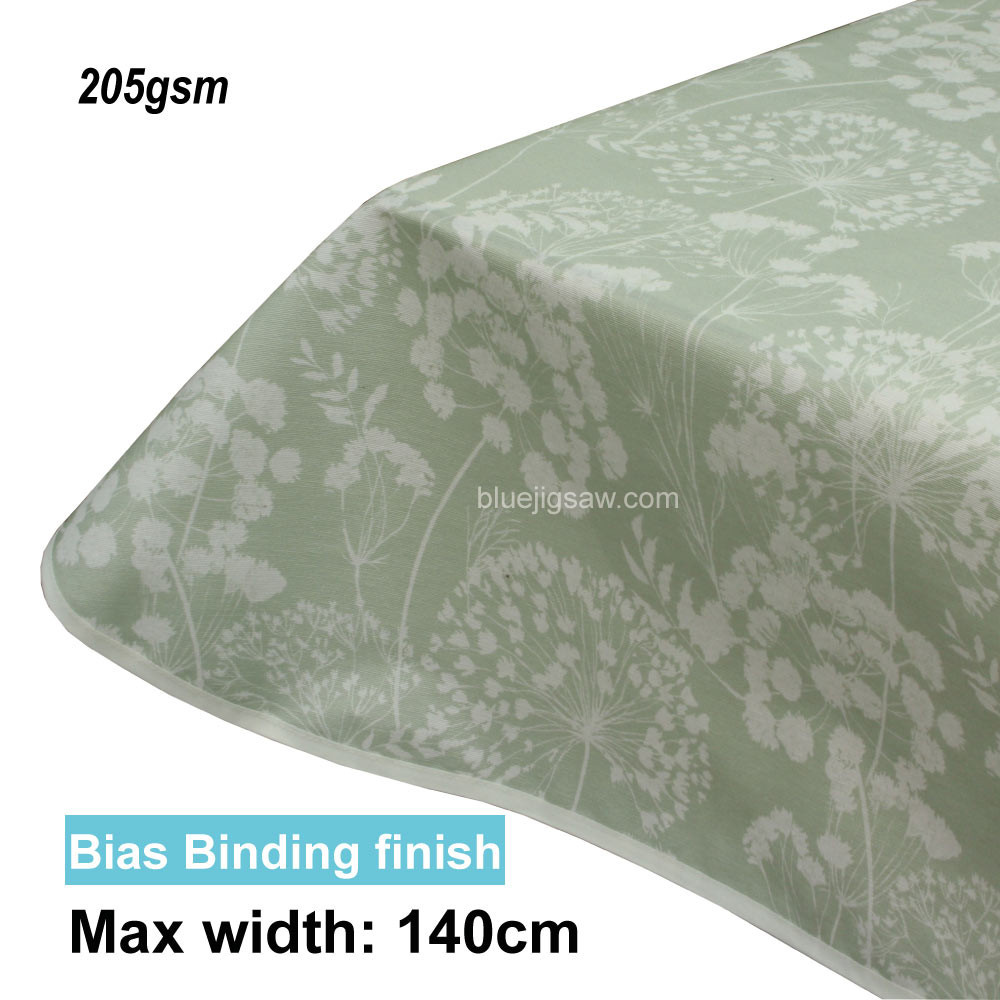 Acrylic Coated Tablecloth with Bias Binding