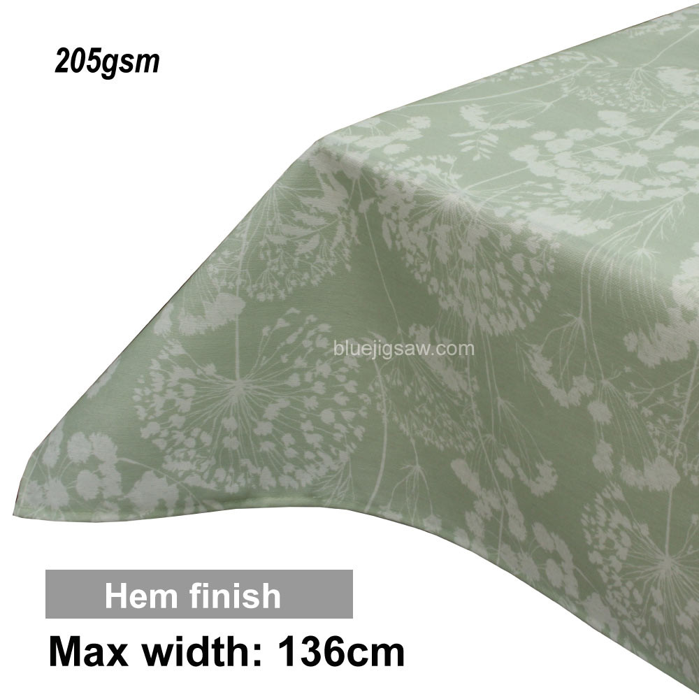 Acrylic Coated Tablecloth with Hem finish
