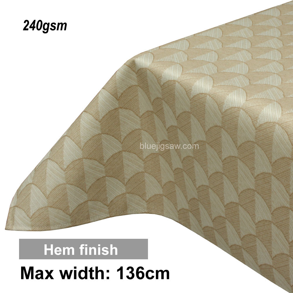 Acrylic Coated Tablecloth with Hem finish