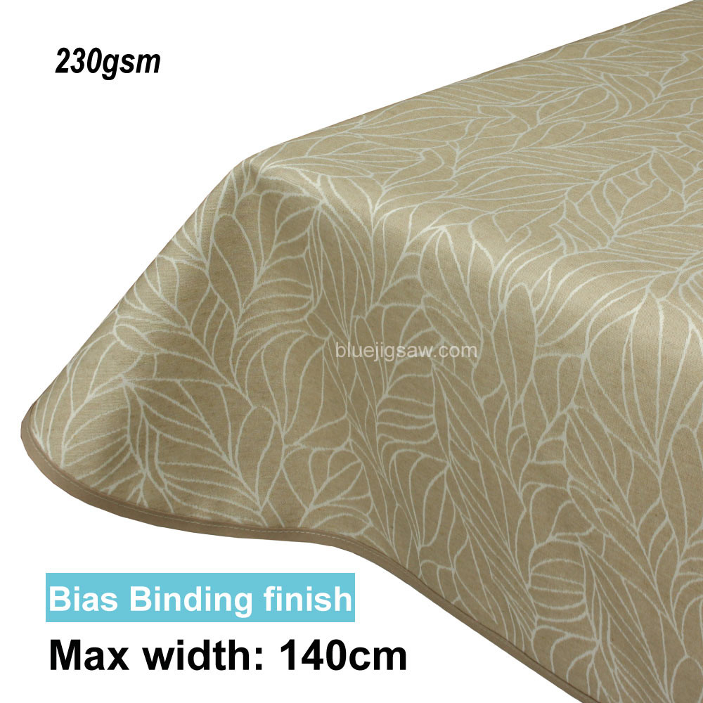 Acrylic Coated Tablecloth with Bias Binding