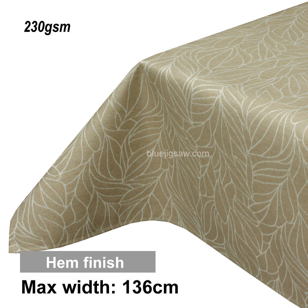 Acrylic Coated Tablecloth with Hem finish
