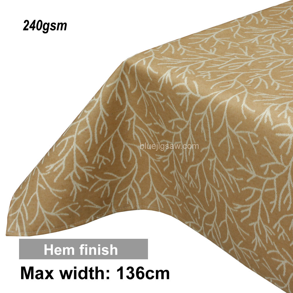Acrylic Coated Tablecloth with Hem finish
