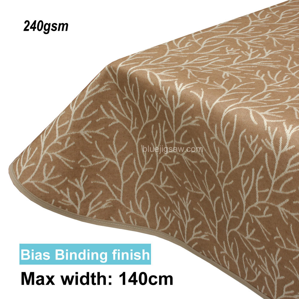 Acrylic Coated Tablecloth with Bias Binding