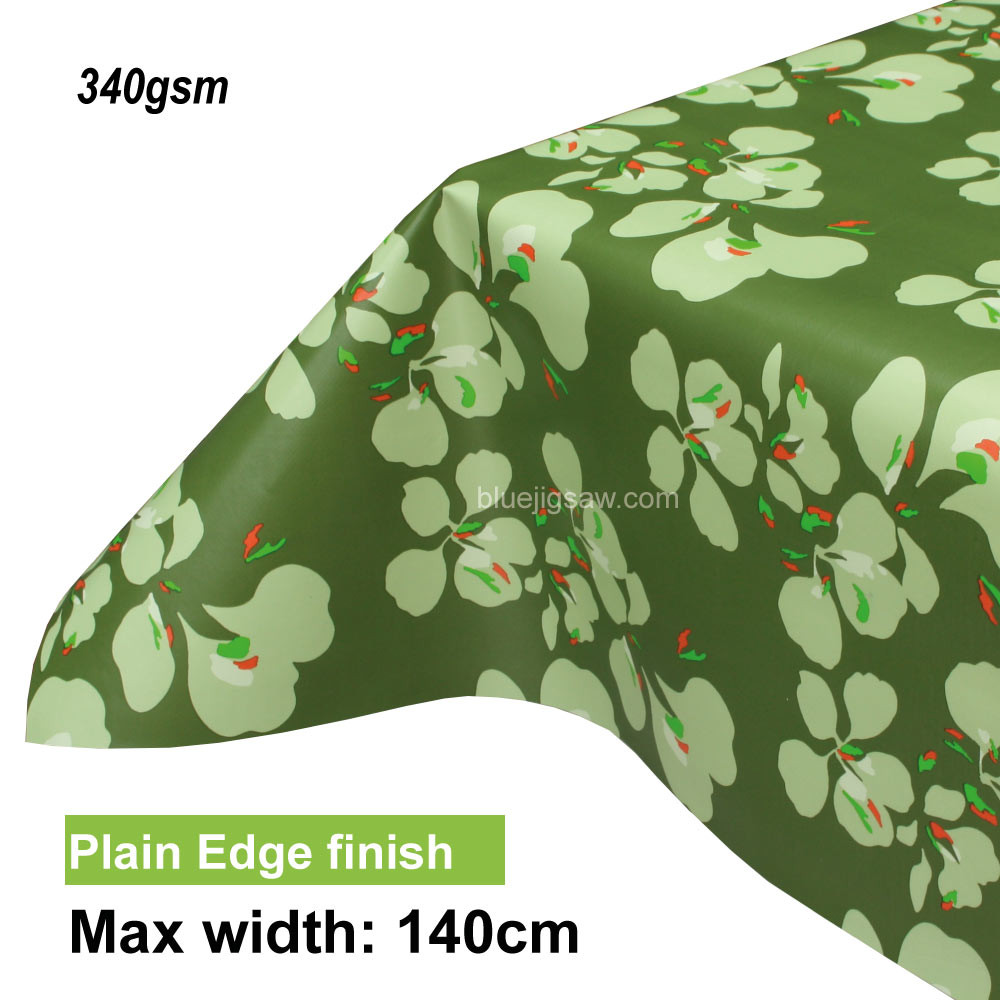 Lola PVC Tablecloth with plain edge