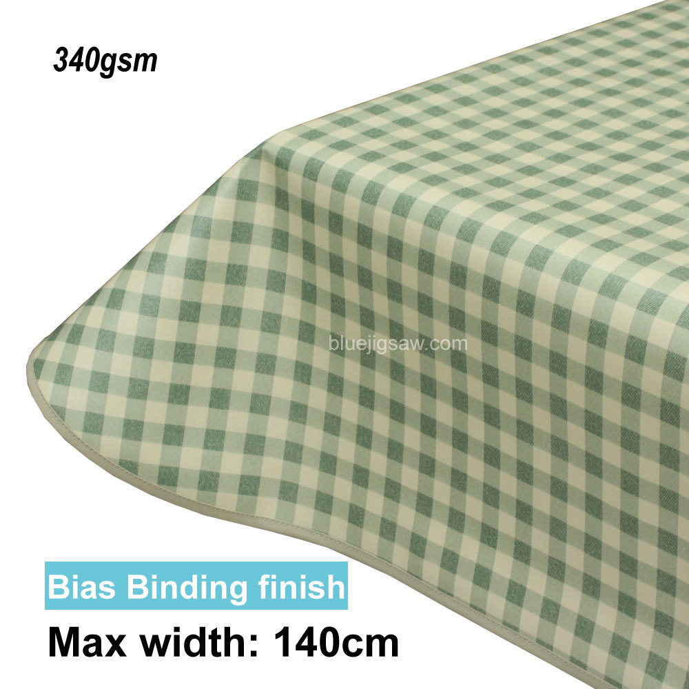 Lola PVC Tablecloth with edge finish