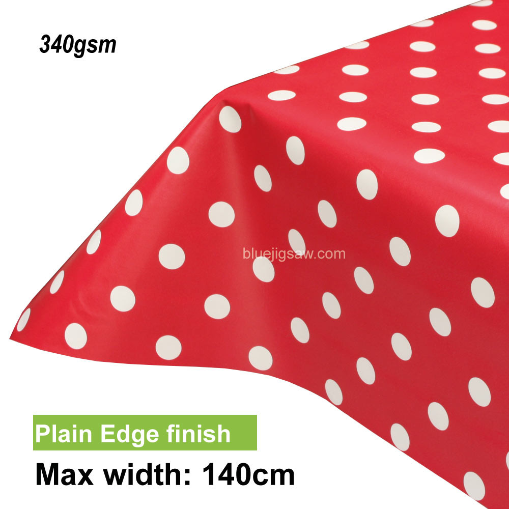 Lola PVC Tablecloth with plain edge