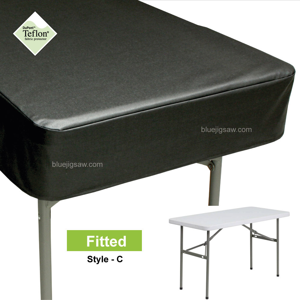 Fitted Tablecloth for Rectangle Table with Rounded Corners