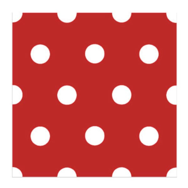 Francoise Paviot Dinner Napkin Polka Dot Red