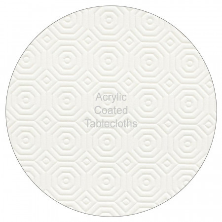 Round White Table Protector