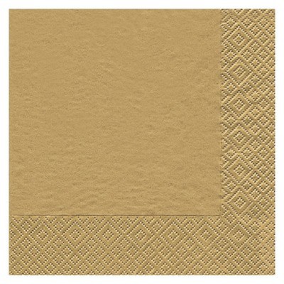 Home Fashion 3ply 33cm Paper Napkins, Gold