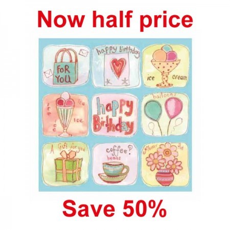 Ambiente 3ply 33cm Paper Napkins, Birthday Party Blue