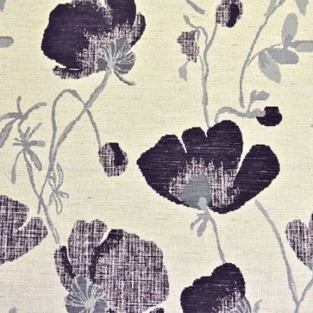 Fryetts Fabric Serafina Fabric, Aubergine, Remnant