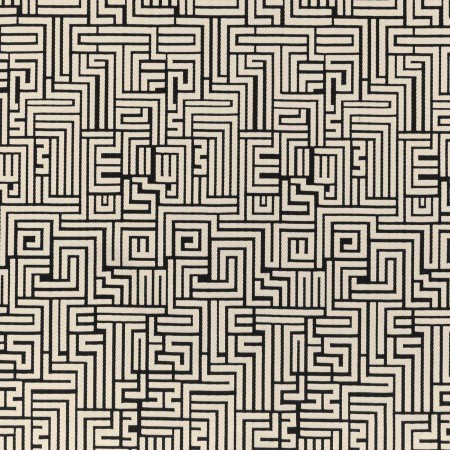 Clarke and Clarke BW1016 Black & White Fabric, Remnant