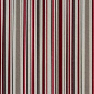 Fryetts Goa Stripe Cherry Fabric, Remnant