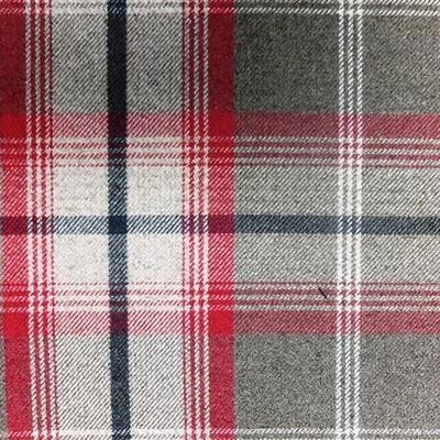Fryetts Balmoral Rosso Fabric, Remnant