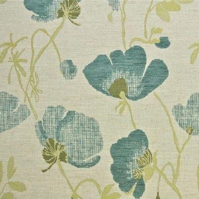 Fryetts Fabric Serafina Fabric, Teal, Remnant