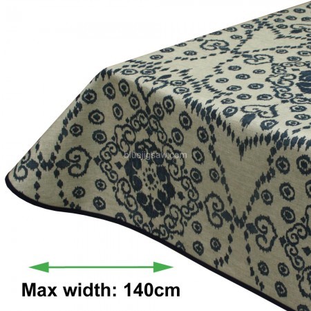Amore Navy Acrylic Coated Tablecloth