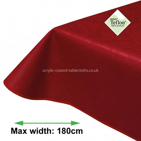 Park Lane Bordeaux Acrylic Coated Tablecloth