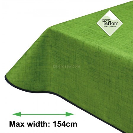 Symphony Leaf Green Acrylic Coated Tablecloth with Teflon