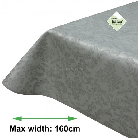 Park Lane Silver Acrylic Coated Tablecloth