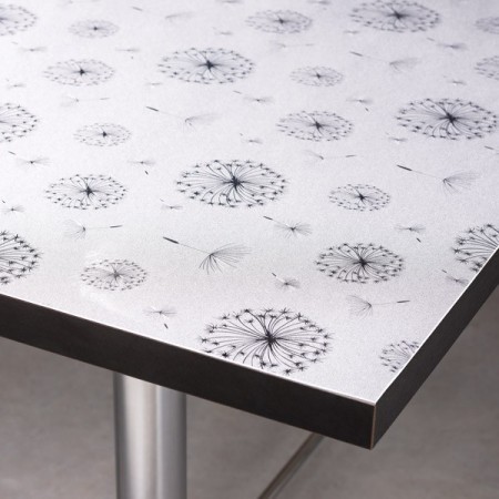 Extra Thick Embossed PVC Table Protector. Nightingale, Square