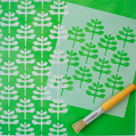 Santushti Stencil by Nicolette Tabram