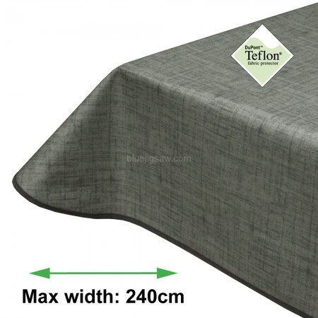 Symphony Grey Acrylic Coated Tablecloth with Teflon