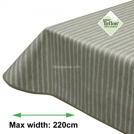 Lovely Lines Acrylic Coated Tablecloth with Teflon
