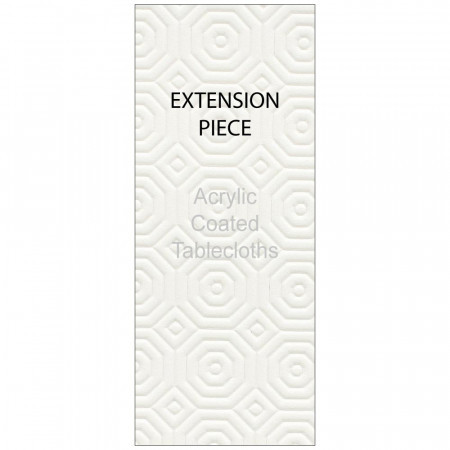 Rectangle Extension White Table Protector