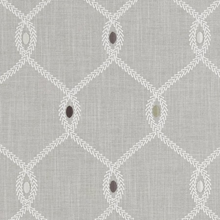Clarke & Clarke Opus Silver Fabric Remnant