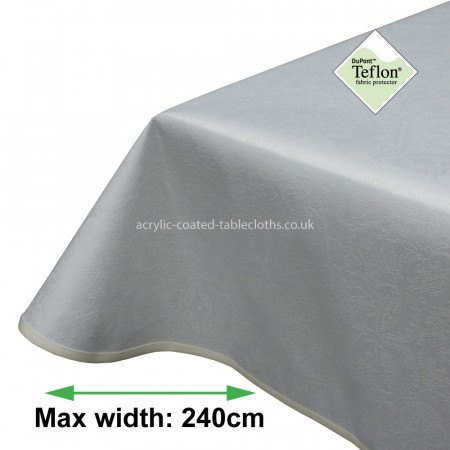 Vienna White Acrylic Coated Tablecloth