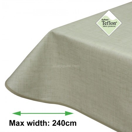 Symphony Natural Acrylic Coated Tablecloth with Teflon