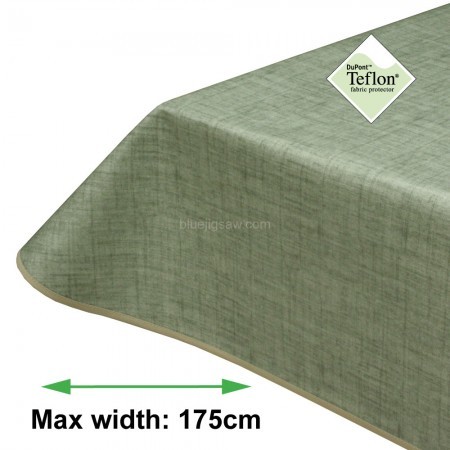 Symphony Soft Green Acrylic Coated Tablecloth with Teflon