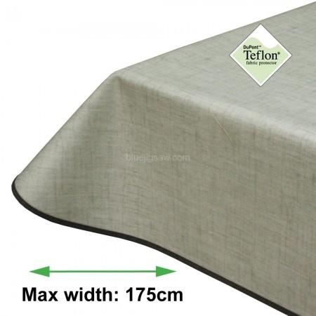 Symphony Light Silver Acrylic Coated Tablecloth with Teflon