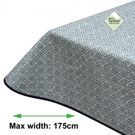 Milton Blue Acrylic Coated Tablecloth