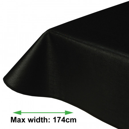 Melbourne Black Acrylic Coated Tablecloth