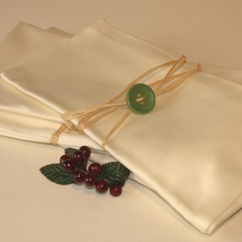 Plain Ivory Cotton Napkins