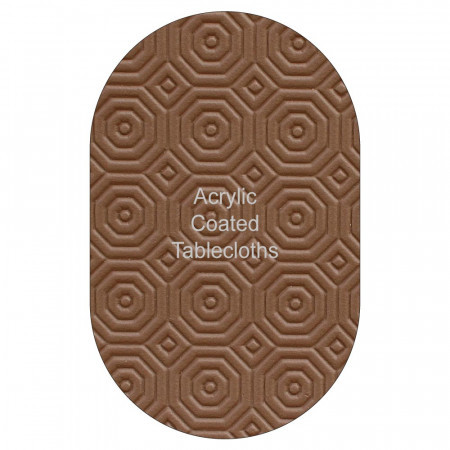 Oval Brown Table Protector