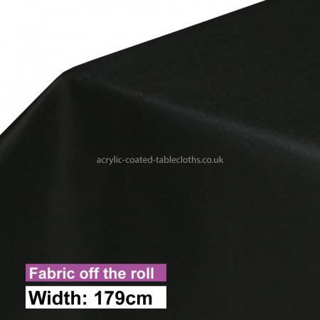 Maison Black Acrylic Coated Fabric