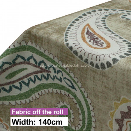 Paisley Acrylic Coated Fabric