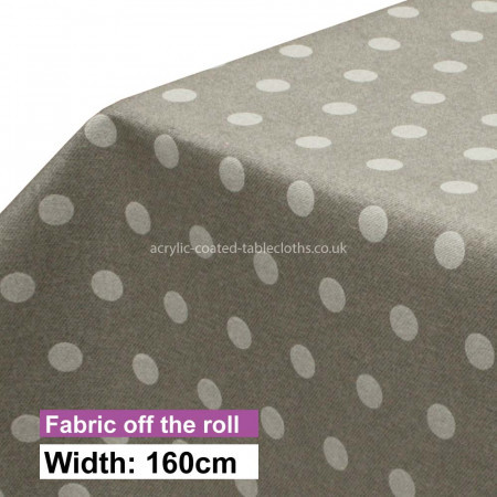 Polka Dot 15mm, Half Pebble Acrylic Coated Fabric
