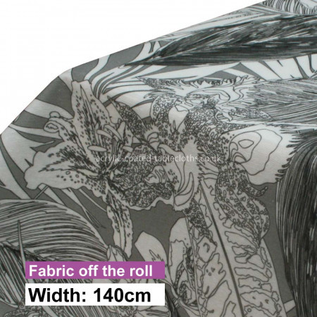 Mono Bloom Acrylic Coated Fabric