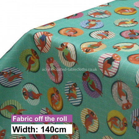 Aqua Lido Acrylic Coated Fabric