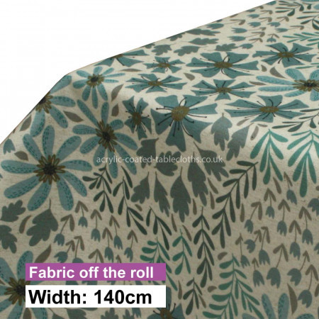 Ocean Petals Acrylic Coated Fabric