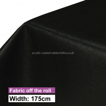 Melbourne Black Acrylic Coated Fabric