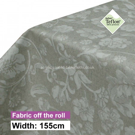 Emma White Acrylic Coated Fabric
