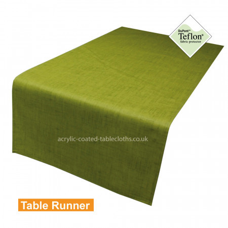 Symphony Evergreen Acrylic Coated Table Runner