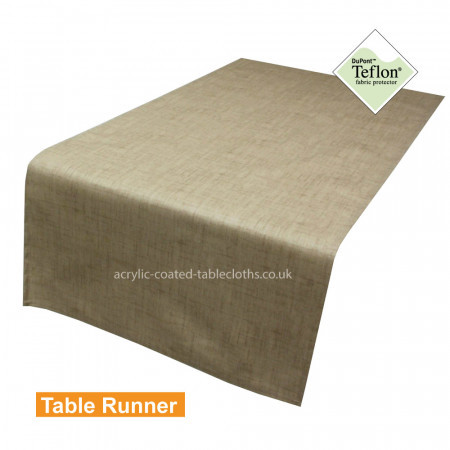 Symphony Sand Acrylic Coated Table Runner