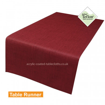 Symphony Bordeaux Acrylic Coated Table Runner